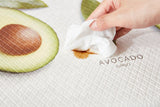 Double-Sided Two Designs Herringbone and Avocado Kitchen Anti-Fatigue Waterproof Kitchen Mat, Large
