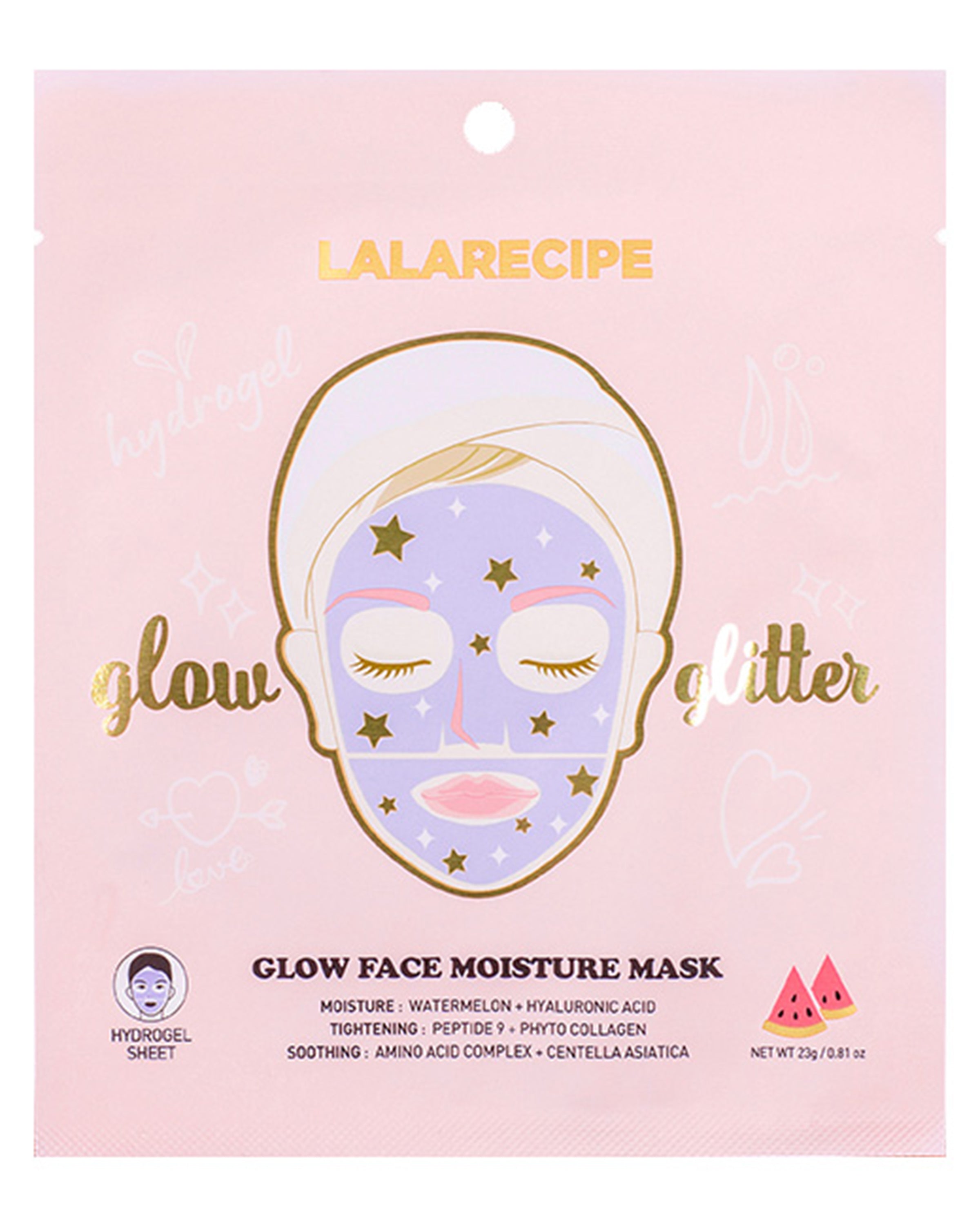 Lalarecipe Glow Face Moisture Mask 10pcs