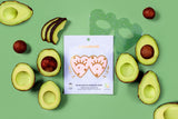 Lalarecipe Heart Goggle Moisture Mask 10pcs - moisturizing, avocado extract, Hyaluronic acid, lifting care, for cheeks, soothing care, Natural Ingredients (10pcs) made in Korea