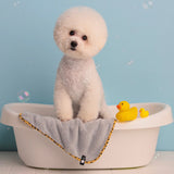 PET’S FAVORITE TOWEL , Premium High Quality Microfiber Pet Towel, Ultra-Absorbent, Quick Drying Towel,, Made in Korea