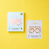 Lalarecipe Heart Goggle Moisture Mask 10pcs - moisturizing, avocado extract, Hyaluronic acid, lifting care, for cheeks, soothing care, Natural Ingredients (10pcs) made in Korea