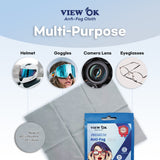 VIEW OK Anti-Fog Cloth for Eyeglasses (15 x 18 in)