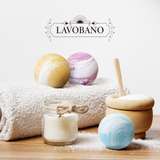 LAVOBANO Soft, Non-Irritant, Relaxing bath bomb, ROSETTA, CITRON, LA BEAUTE BUBBLE (3 packs)