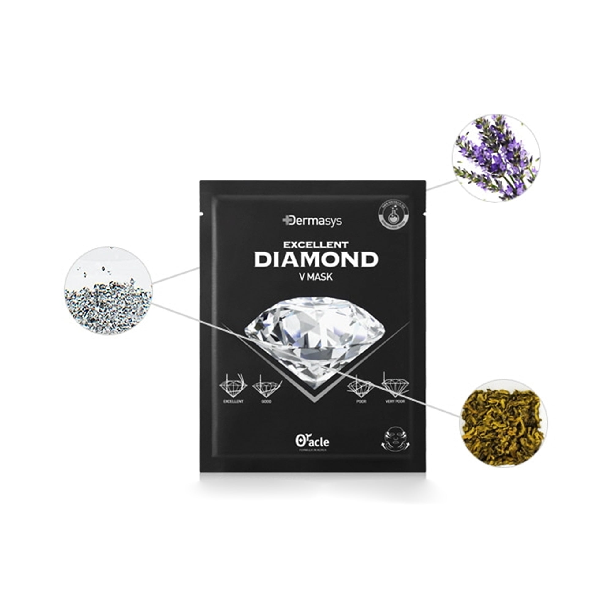 Oracle DERMASYS DIAMOND V MASK(5SHEETS/BOX)