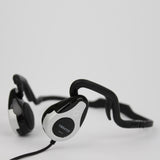 ENO-ABLK Open Ear Bone Conduction Headset Headphone with Amplifier, Microphone, Sports, Outdoor, Biking, Running, Activity, Safety (Black)