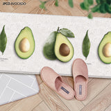 Double-Sided Two Designs Herringbone and Avocado Kitchen Anti-Fatigue Waterproof Kitchen Mat, Large