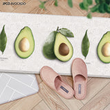 Double-Sided Two Designs Herringbone and Avocado Kitchen Anti-Fatigue Waterproof Kitchen Mat, Medium