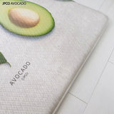 Double-Sided Two Designs Herringbone and Avocado Kitchen Anti-Fatigue Waterproof Kitchen Mat, Large