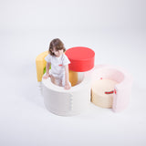 Tunnel Sofa Transforamble Furniture for Kids - Green & Yellow